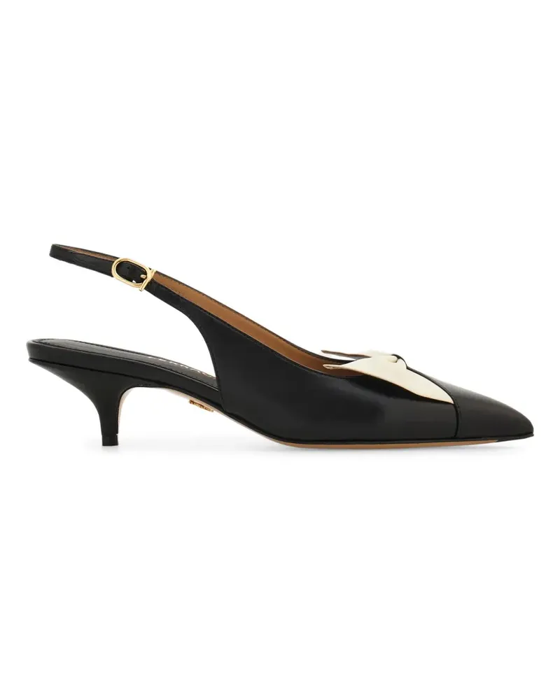 Ferragamo soft bow slingbacks - Schwarz Schwarz