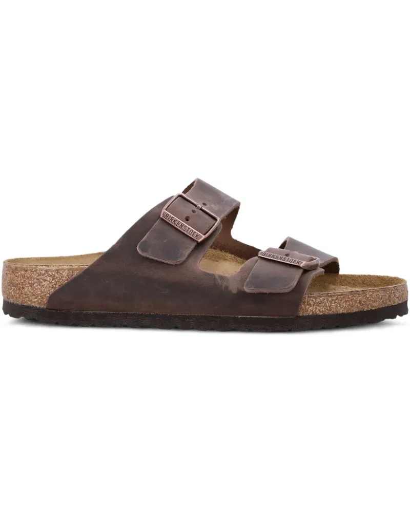 Birkenstock Arizona buckled leather sandals - Braun Braun