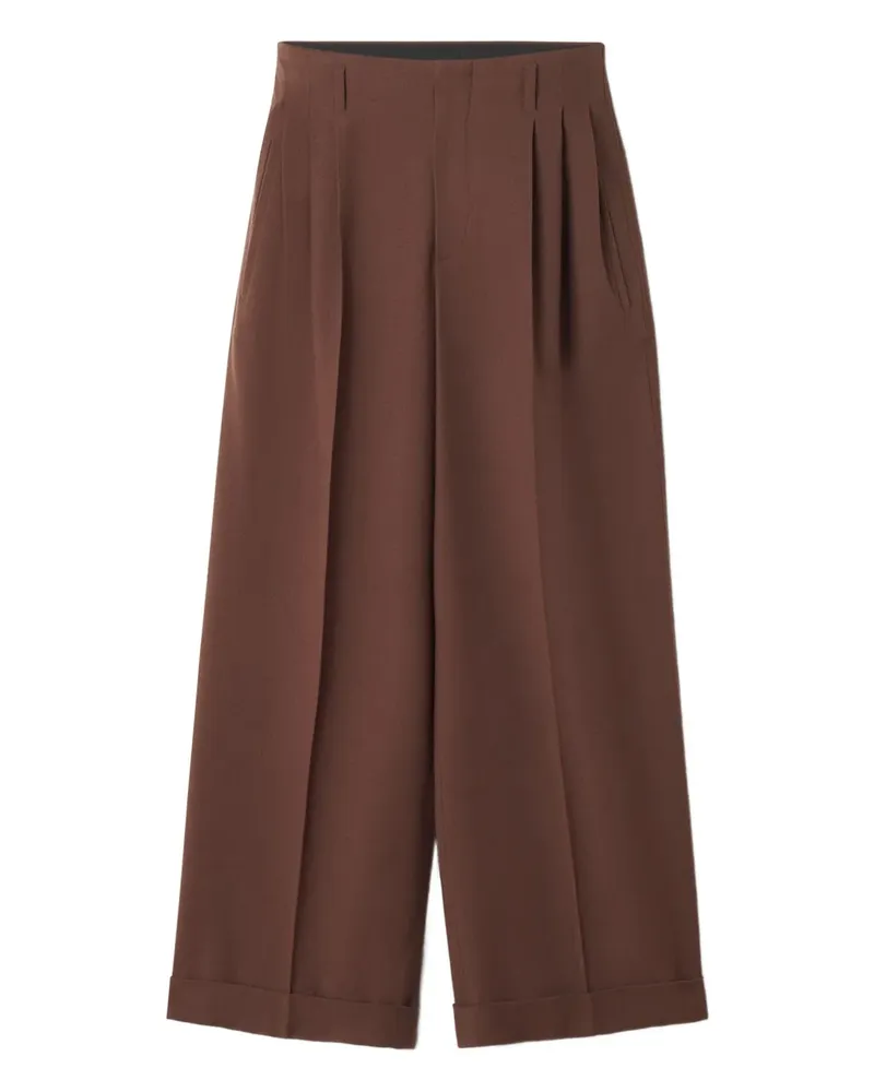 Lanvin Hose mit Falten - Braun Braun