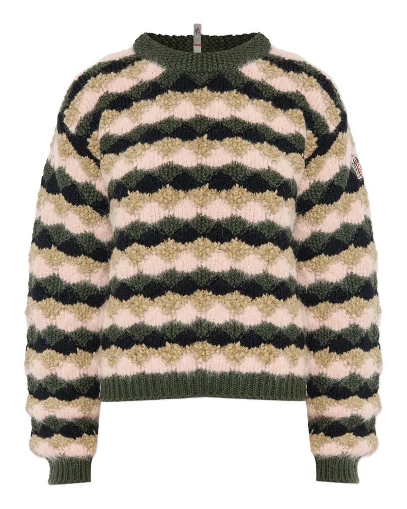 Moncler striped-pattern sweater - Rosa Rosa