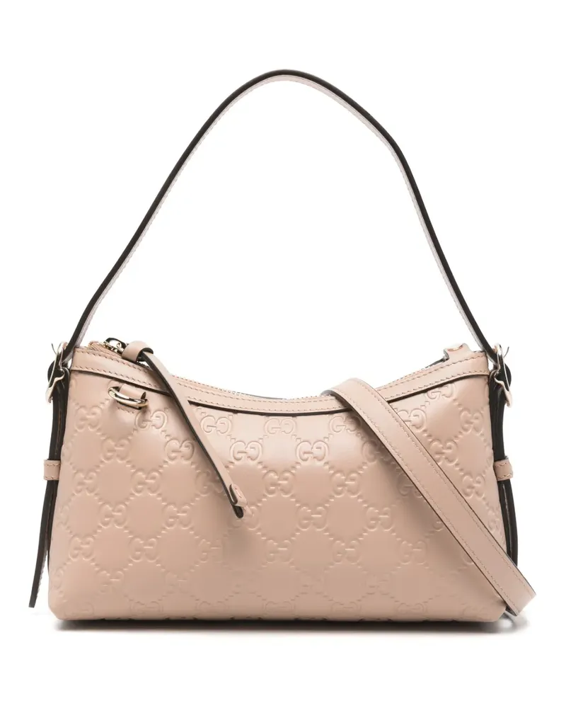 Gucci Kleine Schultertasche mit GG-Prägung - Rosa Rosa
