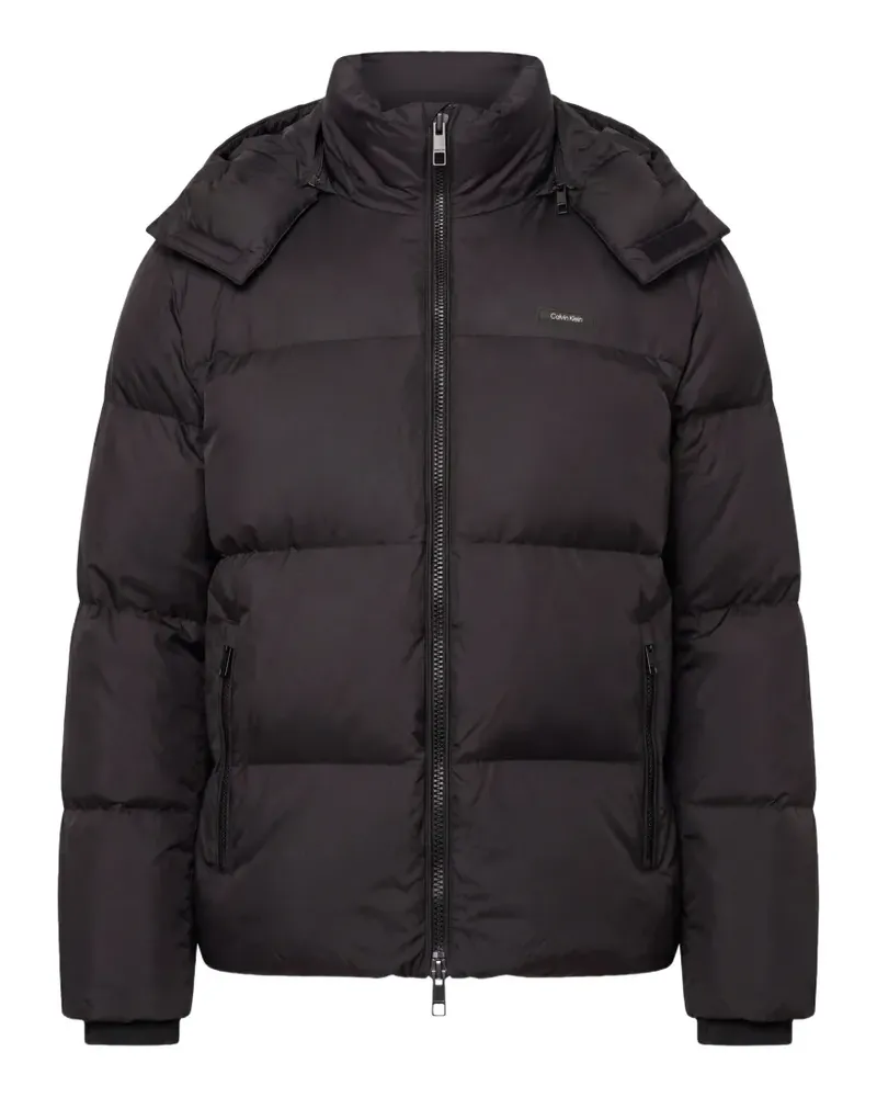 Calvin Klein Gefütterte Kapuzenjacke - Schwarz Schwarz