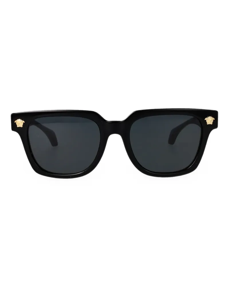 Versace Medusa plaque square-frame sunglasses - Schwarz Schwarz