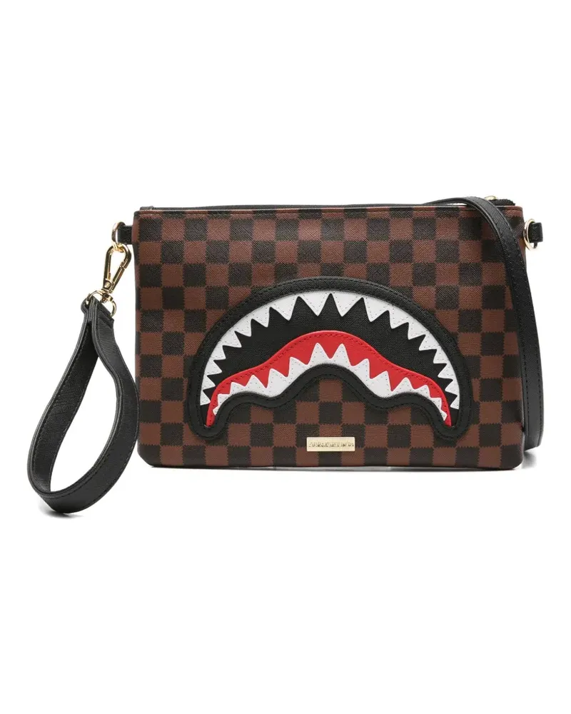 Sprayground Sawtooth Sharks Clutch - Braun Braun