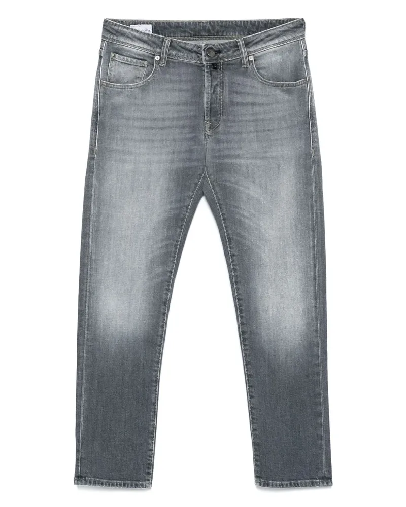 Incotex Jeans mit Logo-Patch - Grau Grau