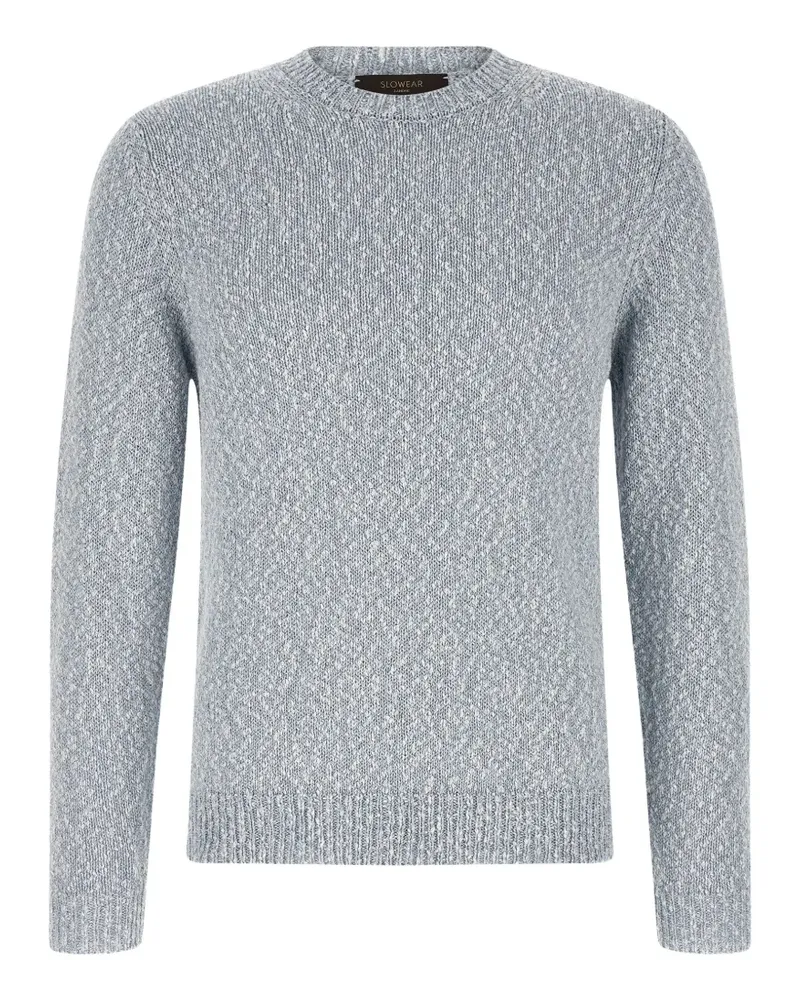 Zanone Zweifarbiger Strickpullover - Blau Blau