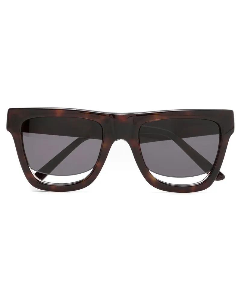 Gloria Coelho Sonnenbrille mit Cut-Outs - Braun Braun
