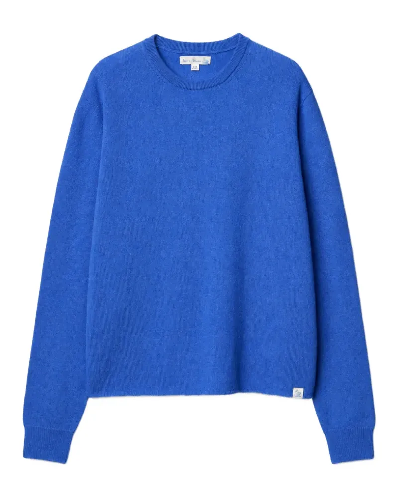 Merz b. Schwanen Pullover mit Raglanärmeln - Blau Blau