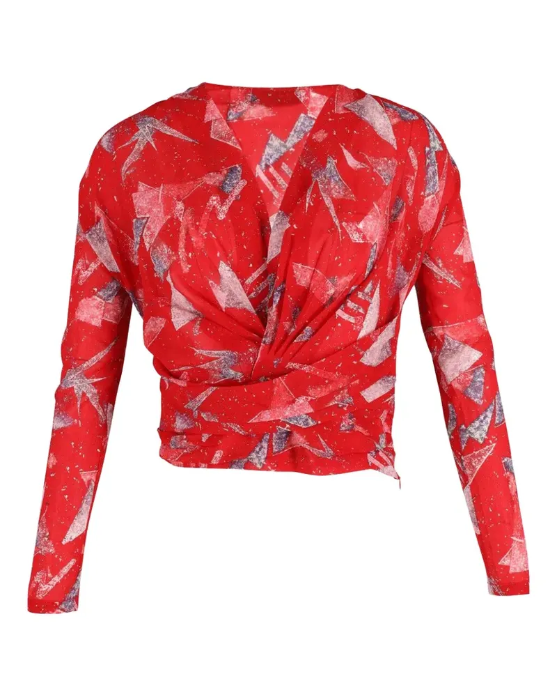 IRO Gabot graphic-print top - Rot Rot