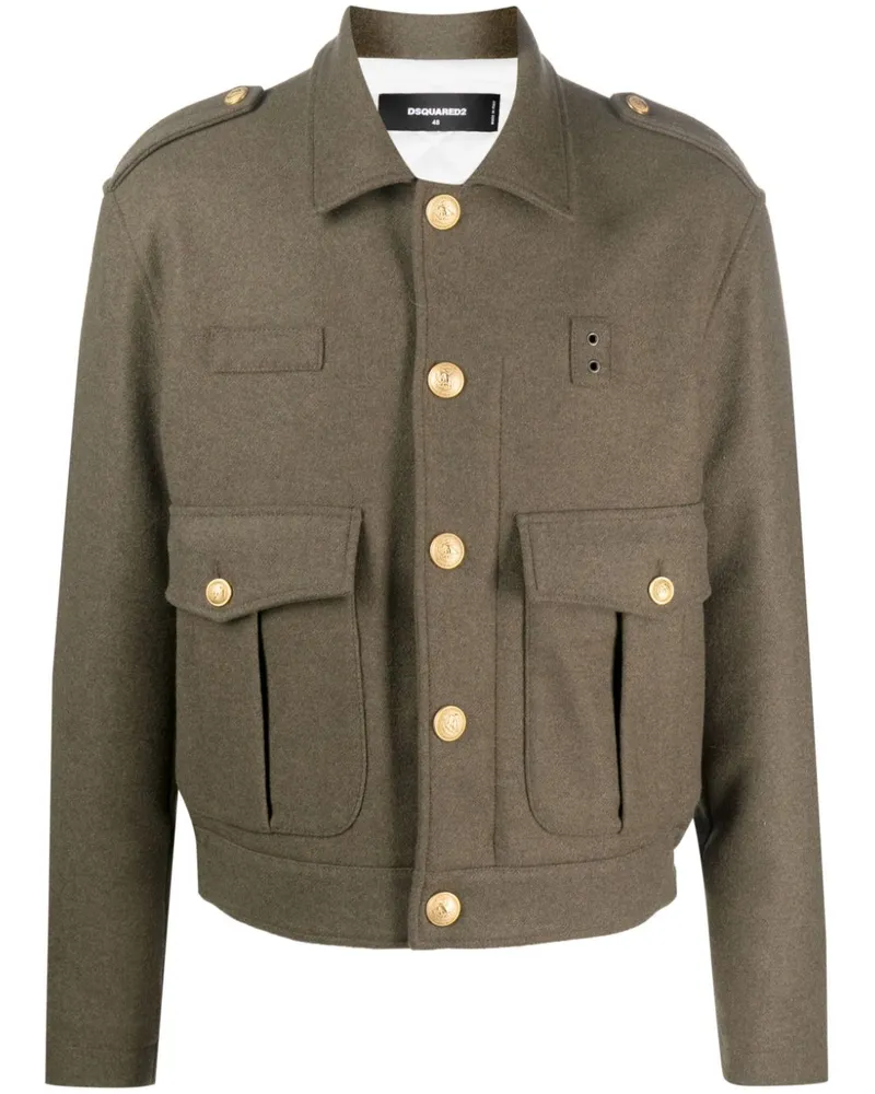 Dsquared2 Jacke im Military-Look - Grün Grün