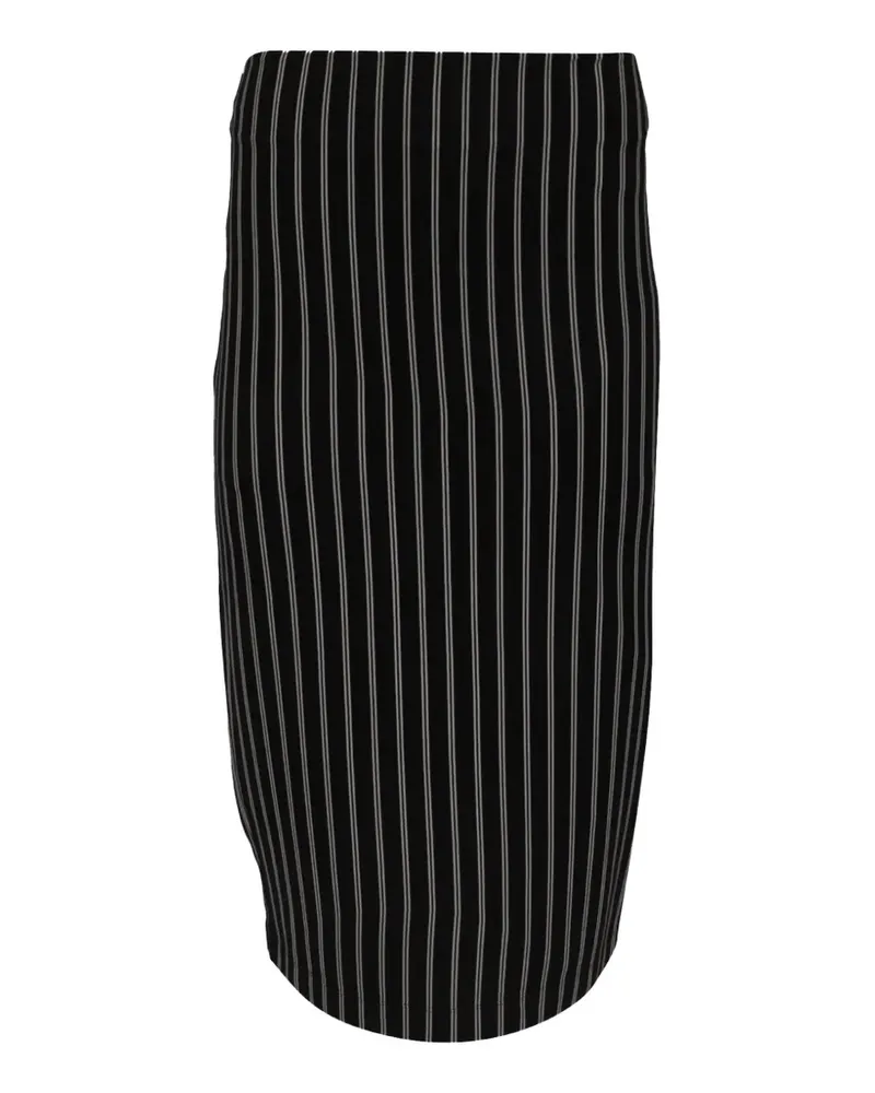 Max Mara Rock mit Nadelstreifen - Schwarz Schwarz