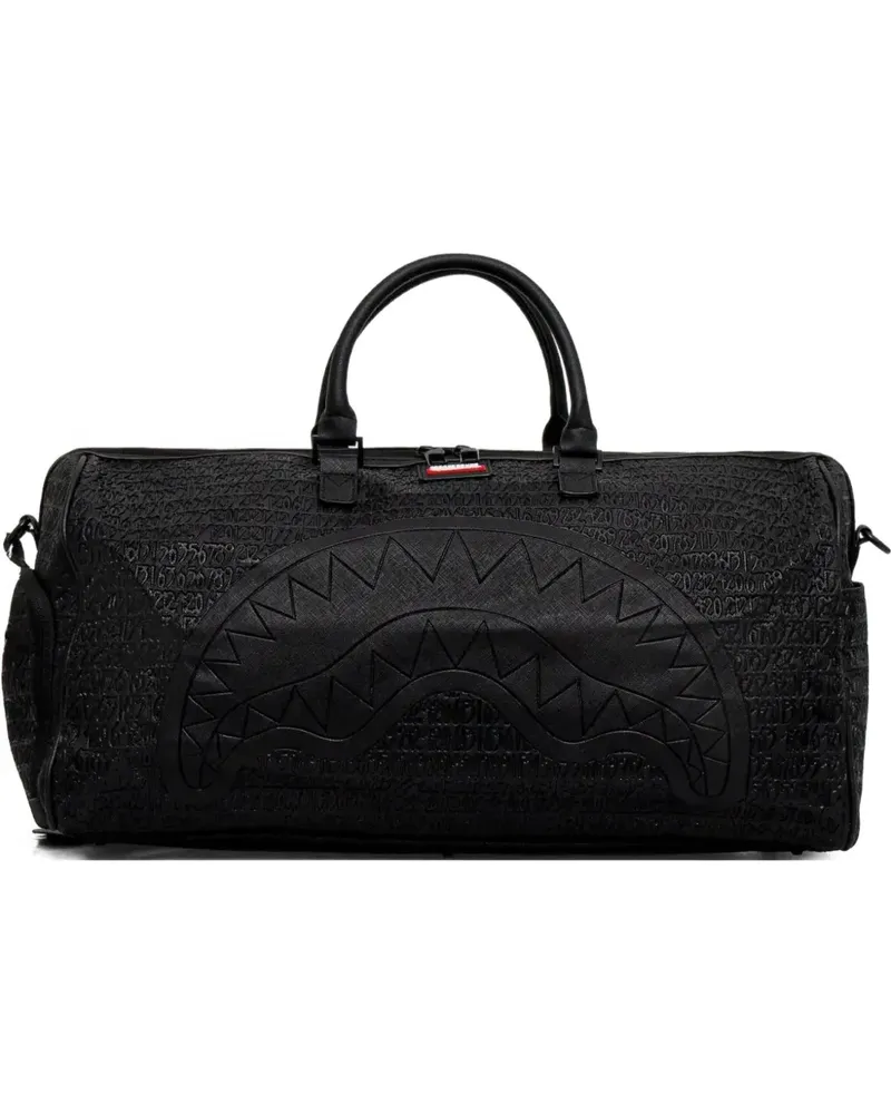 Sprayground Reisetasche mit Monogramm - Schwarz Schwarz