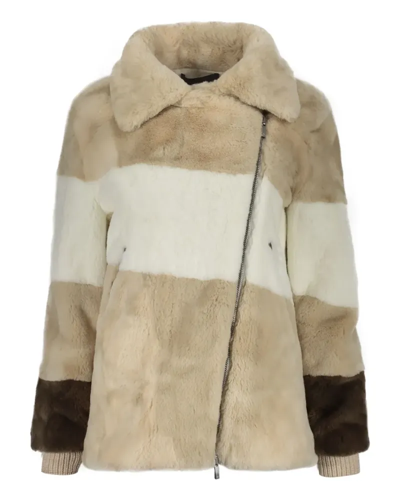 Lorena Antoniazzi Jacke aus Faux Fur - Nude Nude