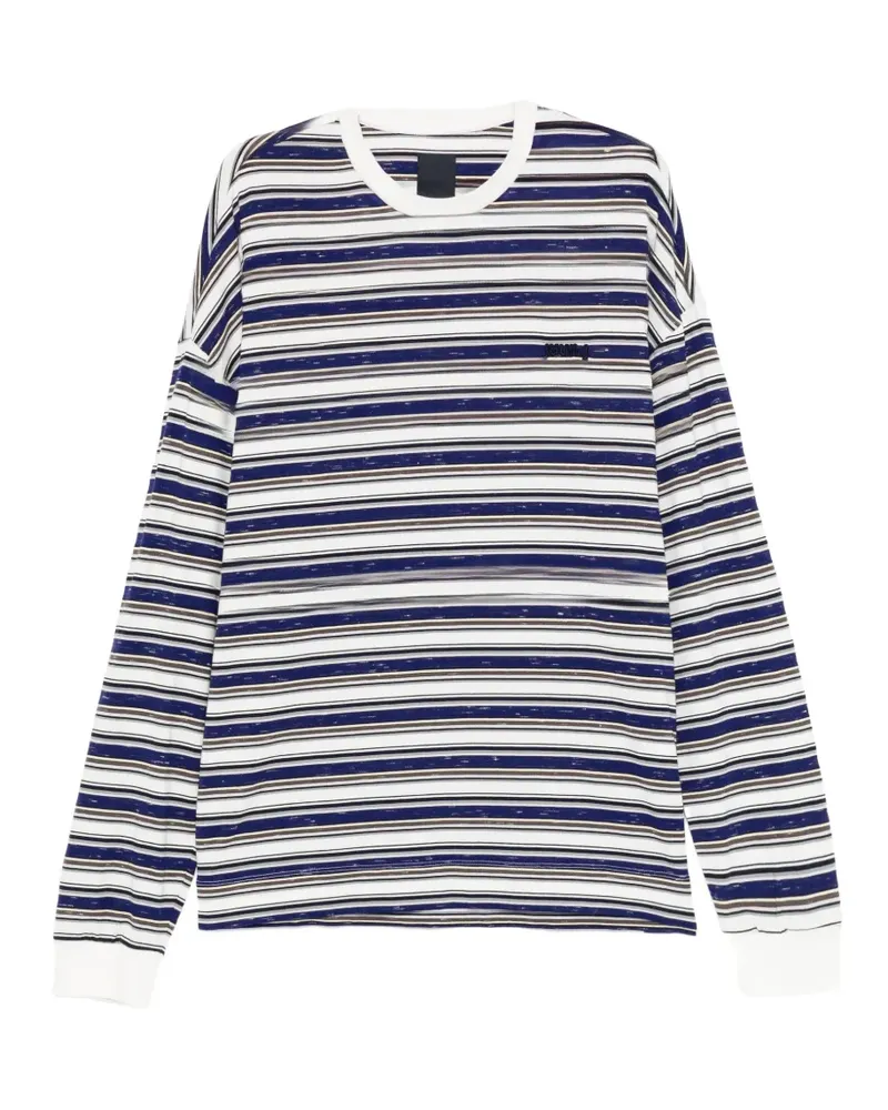 JUUN.J Langarmshirt mit Querstreifen - Weiß Weiß