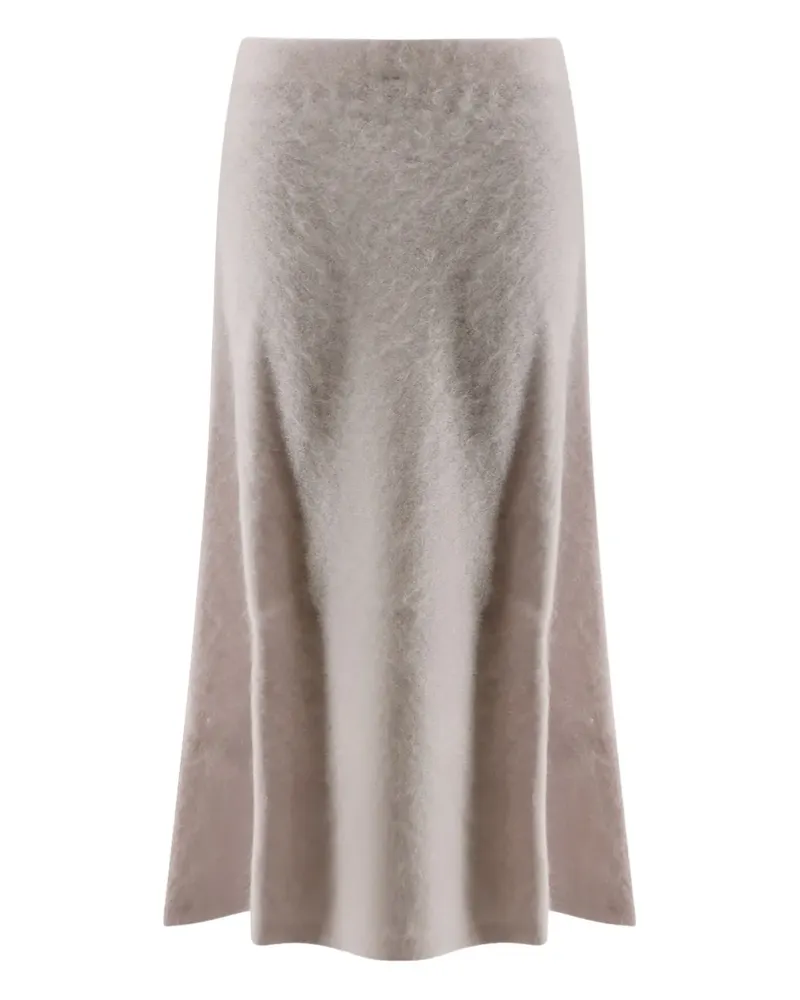 NUDE elastic-waistband midi skirt Nude