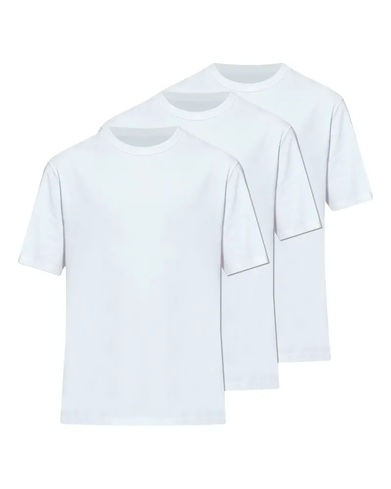 Officine Generale T-Shirts mit rundem Ausschnitt (3er-Set) - Weiß Weiß