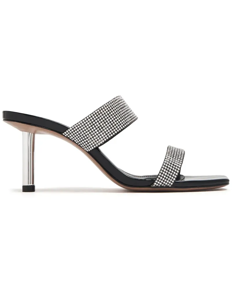 Schutz Liam Mules 75mm - Silber Silber
