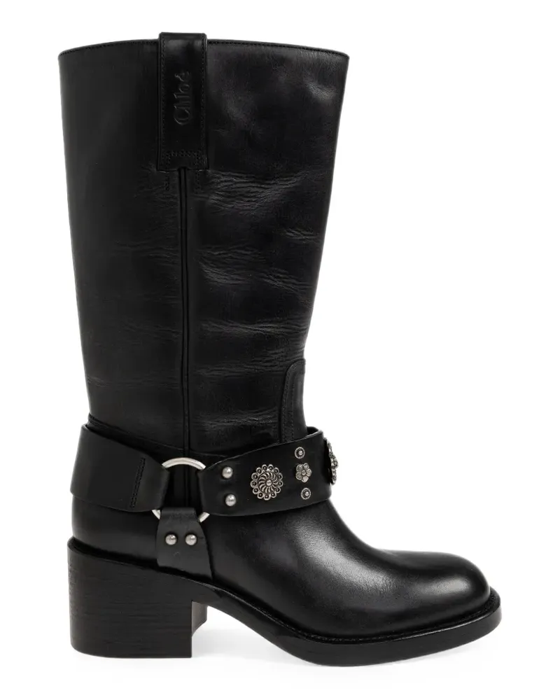 Chloé Dakota Bikerstiefel - Schwarz Schwarz