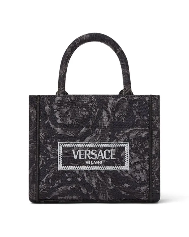 Versace Extra-kleine Barocco Athena Handtasche - Schwarz Schwarz