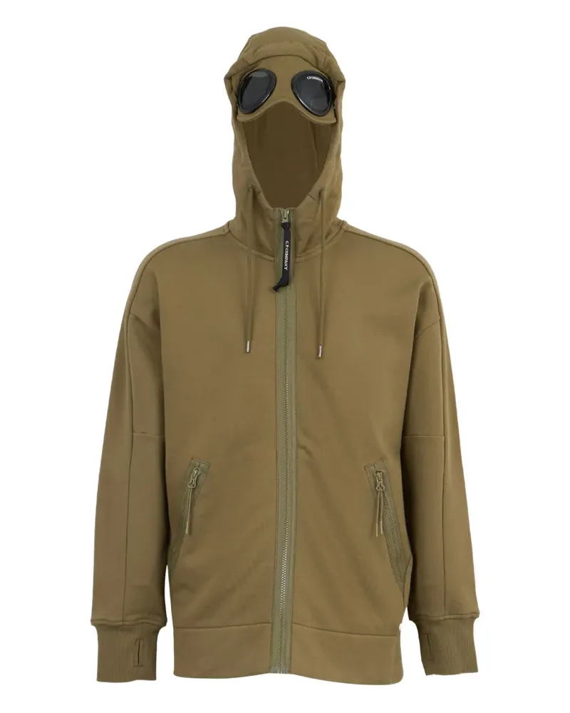 C.P. Company Kapuzenjacke mit Goggle-Detail - Grün Grün