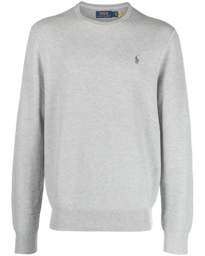 Ralph Lauren Pullover mit Polo Pony-Stickerei - Grau Grau