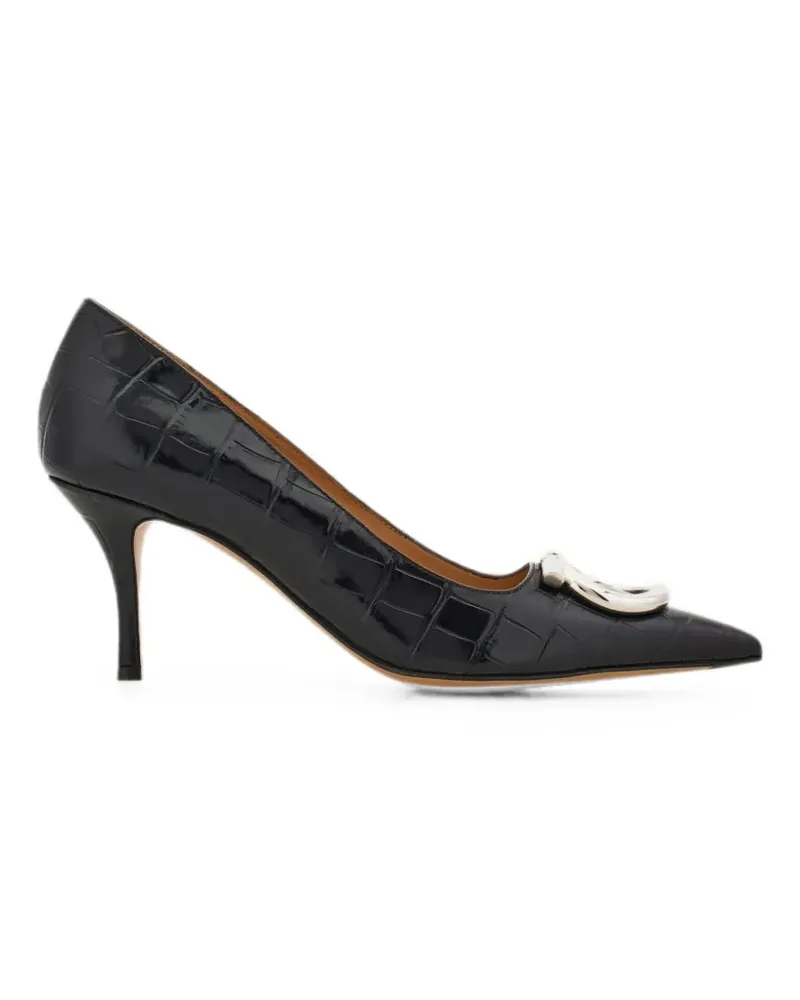 Ferragamo Maxi Gancini Pumps - Schwarz Schwarz