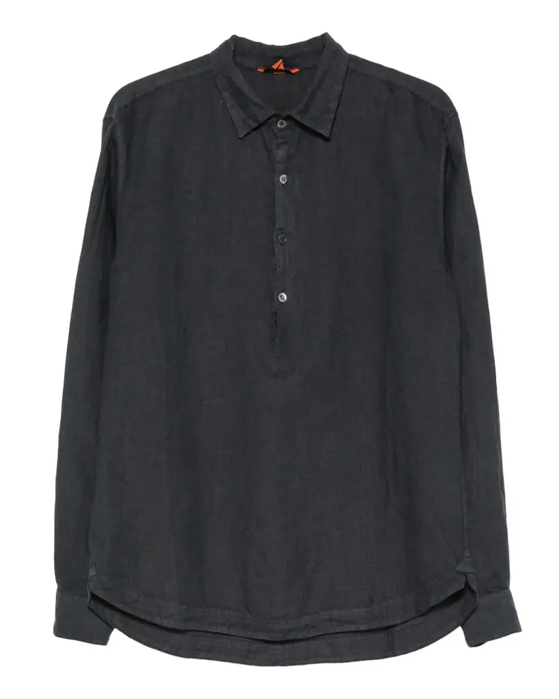 BARENA PavanS Telino button-up long-sleeve shirt - Schwarz Schwarz