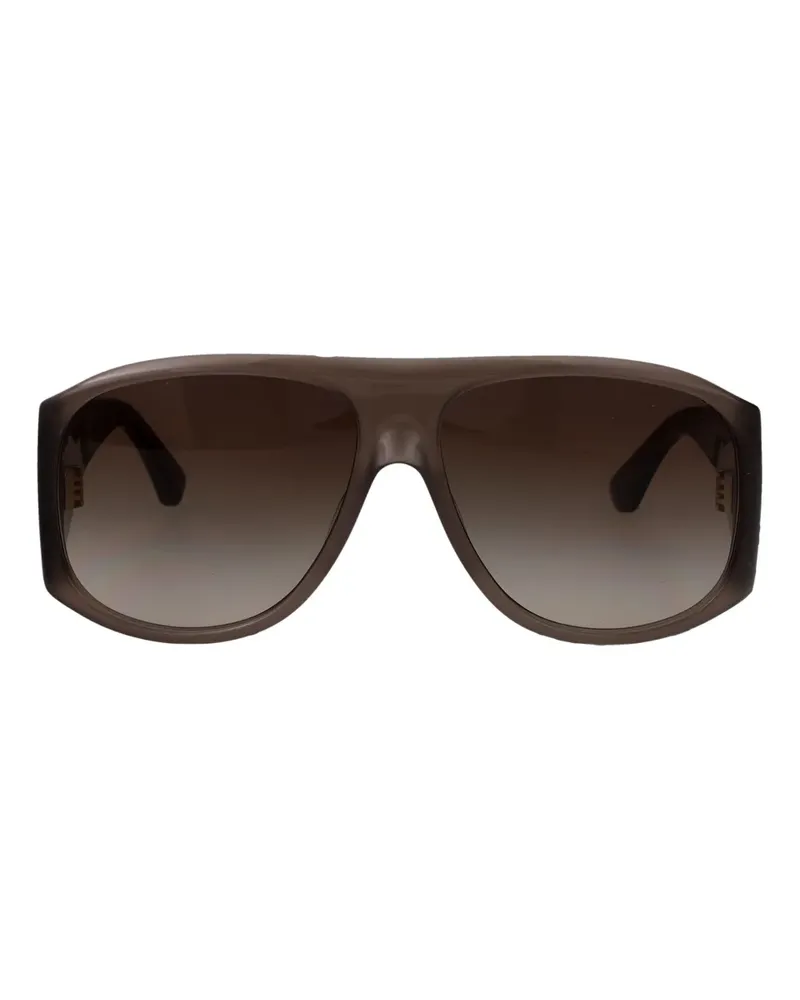 Chloé oversize-frame sunglasses - Braun Braun