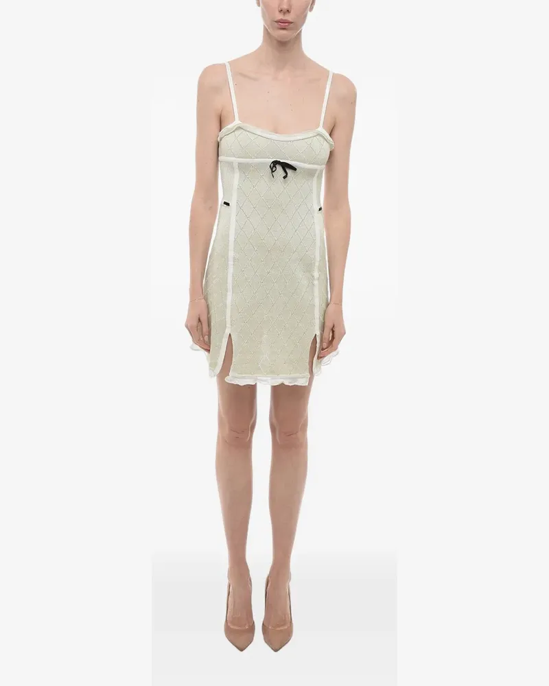 CORMIO Kleid mit Rüschensaum - Grün Grün
