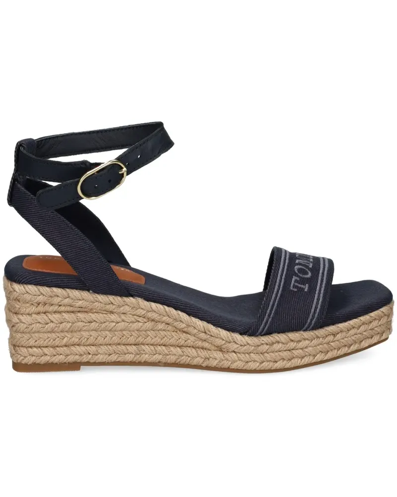 Tommy Hilfiger Wedge-Espadrilles - Blau Blau