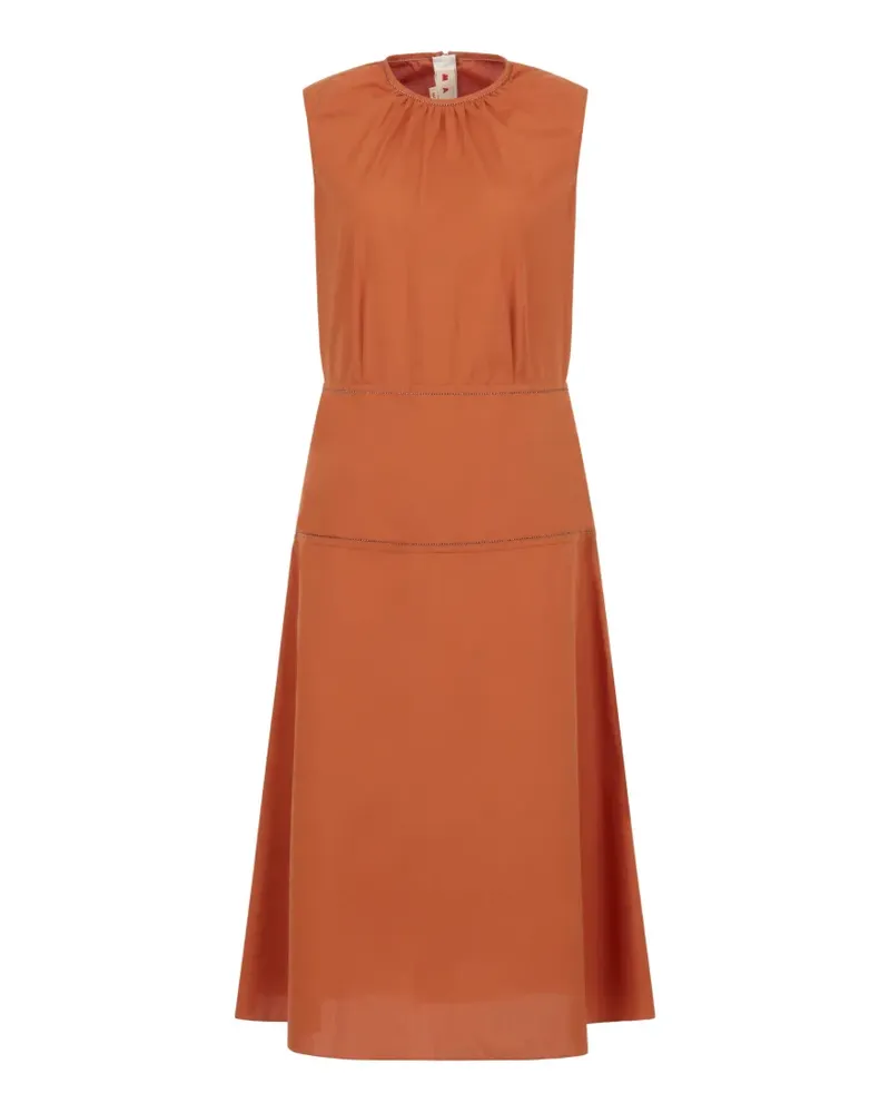 Marni tiered sleeveless dress - Orange Orange