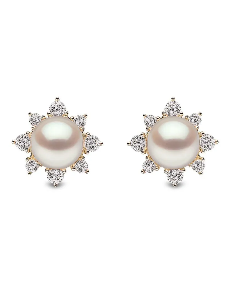 YOKO London 18kt Gelbgoldohrstecker mit Diamanten