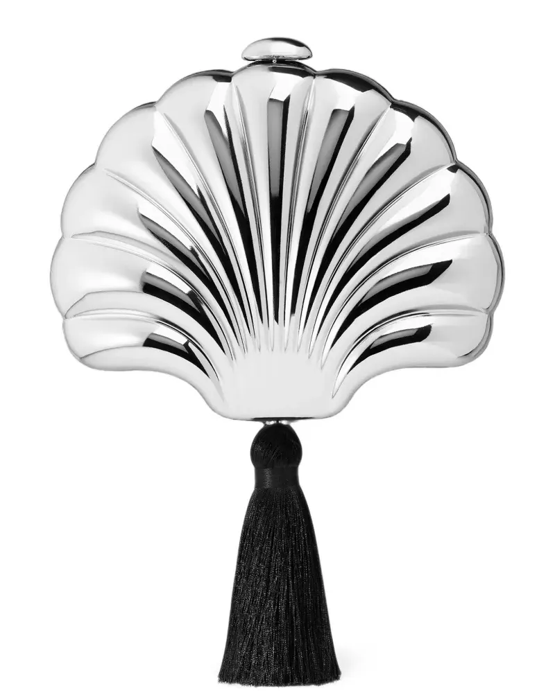 Simon Miller Concha Clutch in Muschelform - Silber Silber
