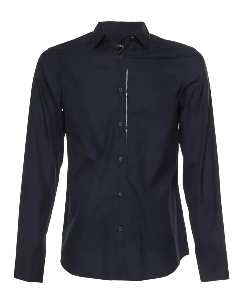 Ermenegildo Zegna Hemd mit Kontrastdetail - Blau Blau