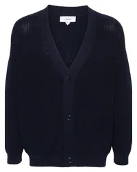 LARDINI Cardigan mit V-Ausschnitt Blau