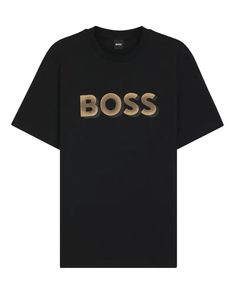 HUGO BOSS T-Shirt mit Logo-Print - Schwarz Schwarz