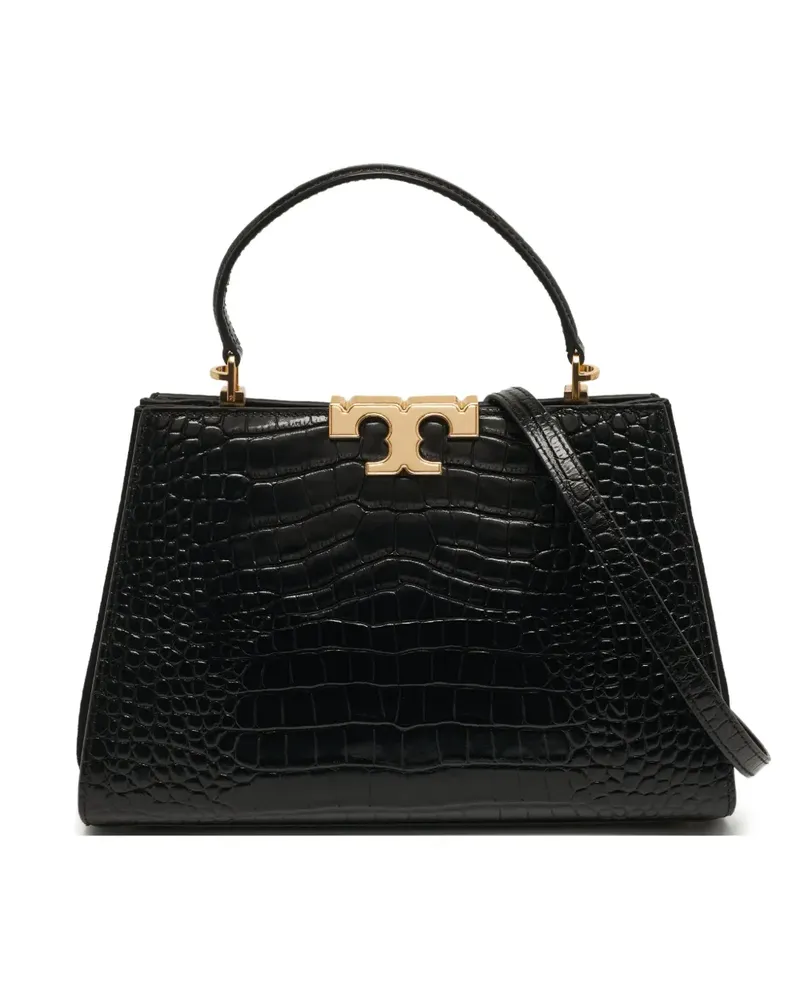 Tory Burch Eleanor croc-embossed top handle bag - Schwarz Schwarz