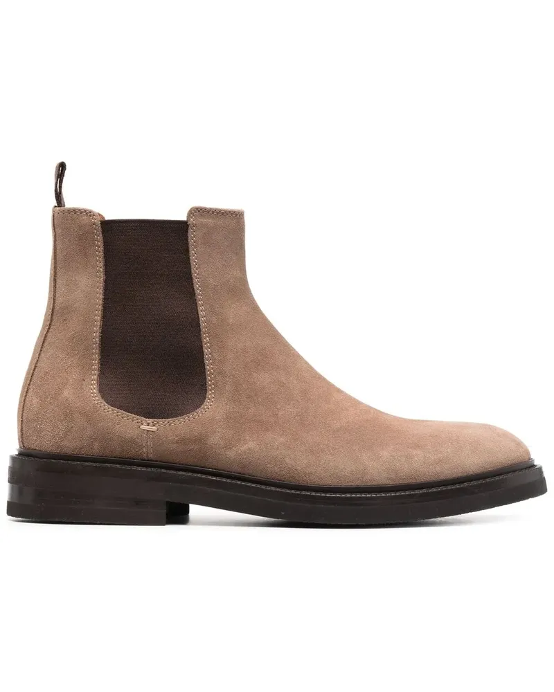 Brunello Cucinelli ankle-length suede boots - Nude Nude