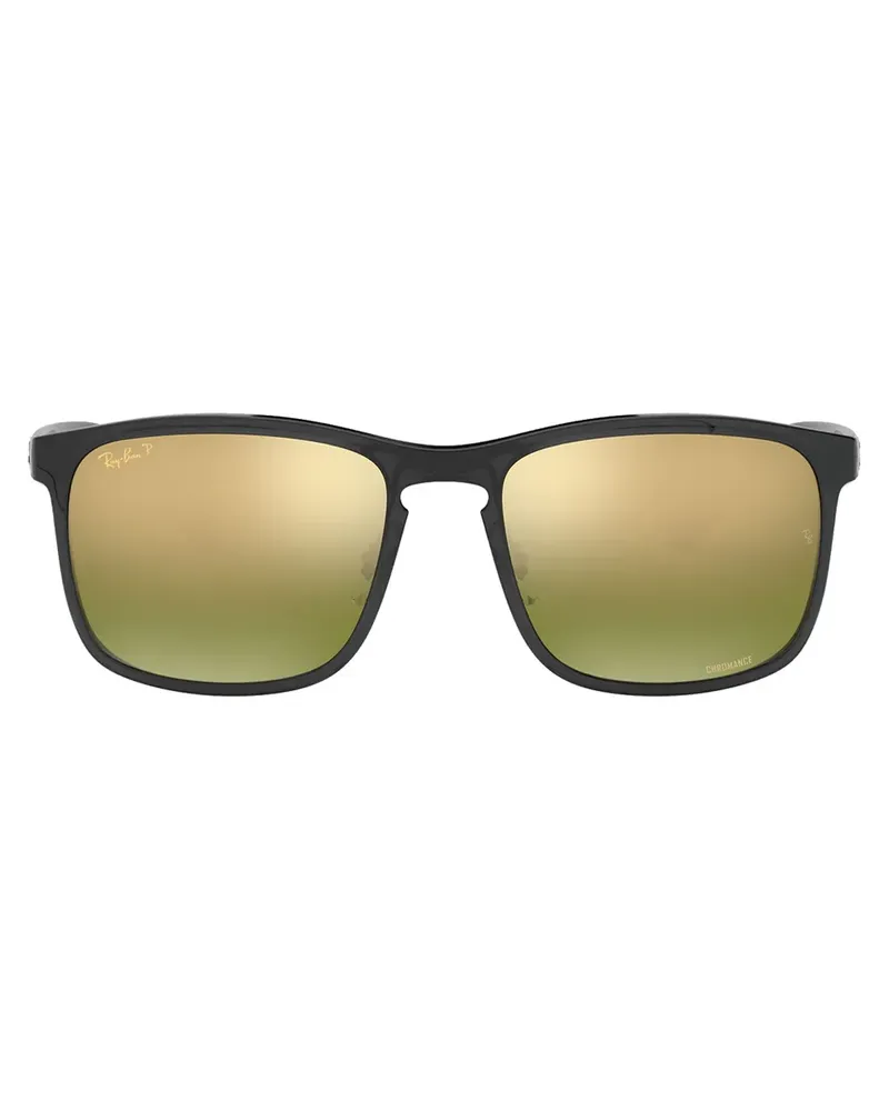 Ray Ban Eckige Chromance Sonnenbrille - Grau Grau