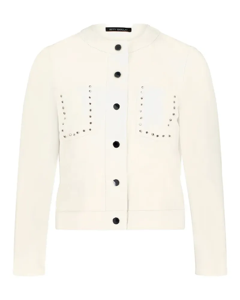 Betty Barclay Jacke mit Nieten und Blumenstickerei - Nude Nude