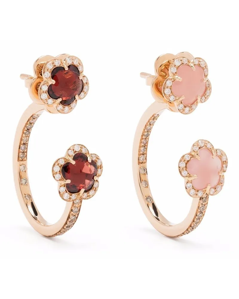 Pasquale Bruni 18kt Figlia dei Fiori Rotgoldohrringe mit Diamanten - Rosa Rosa