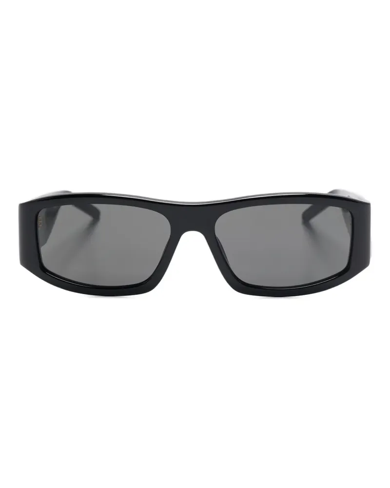 Casablanca Paris Sonnenbrille mit eckigem Gestell - Schwarz Schwarz