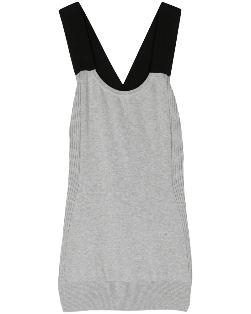 PLAN C Gestricktes Top - Grau Grau