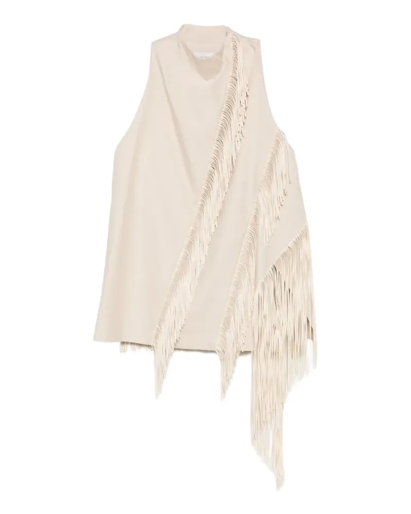 SPORTMAX Top mit Fransen - Nude Nude