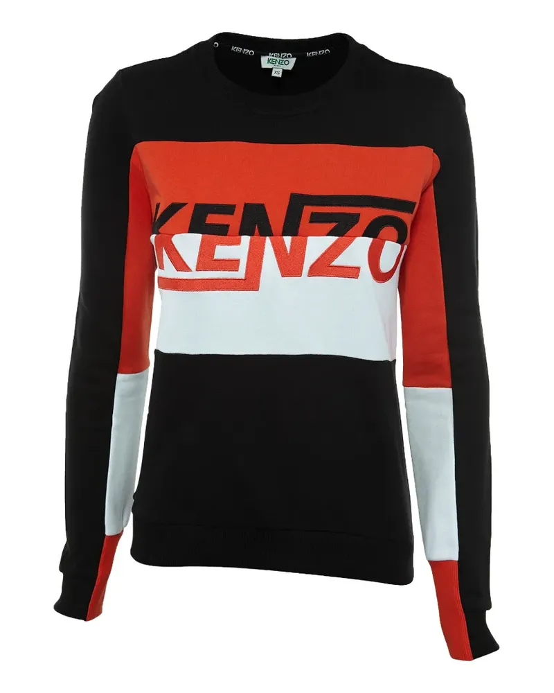 Kenzo Sweatshirt mit Logo-Print - Schwarz Schwarz