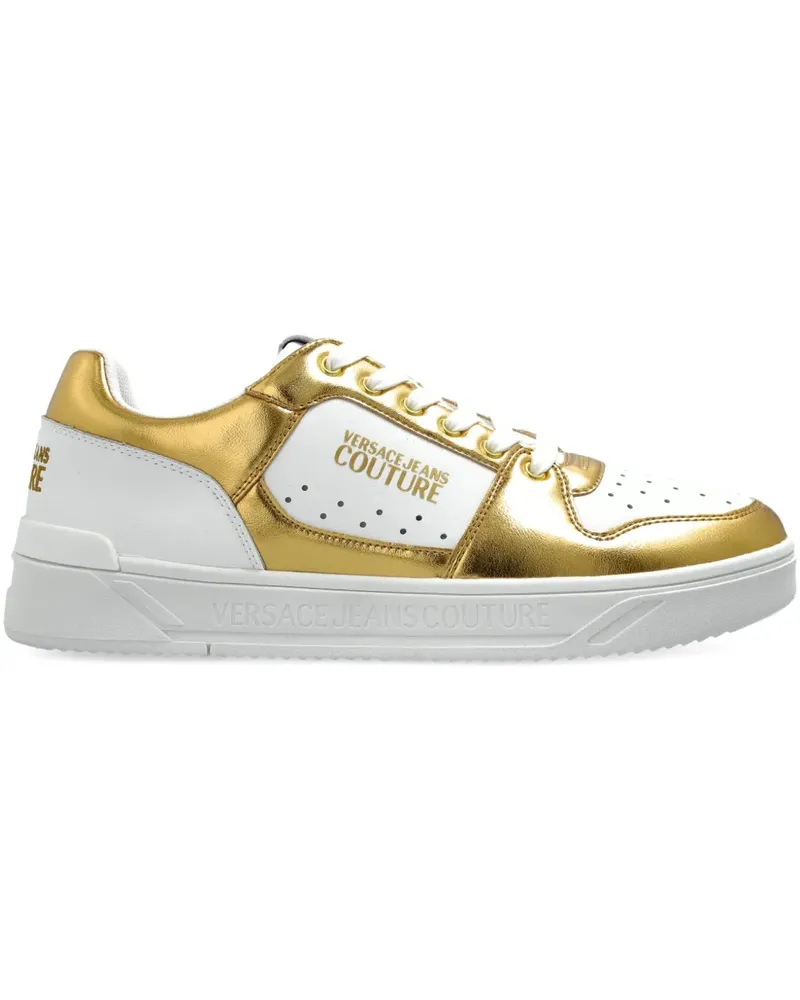 Versace Jeans Sneakers mit Metallic-Einsätzen - Gold Gold