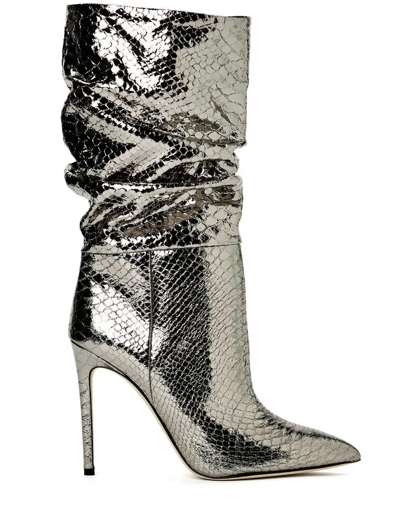 Paris Texas Stiefel mit Stiletto-Absatz 110mm - Silber Silber