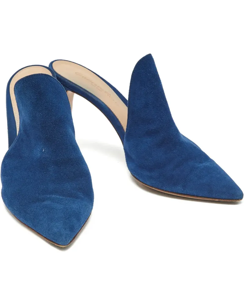 Gianvito Rossi Aramis pointed mules - Blau Blau