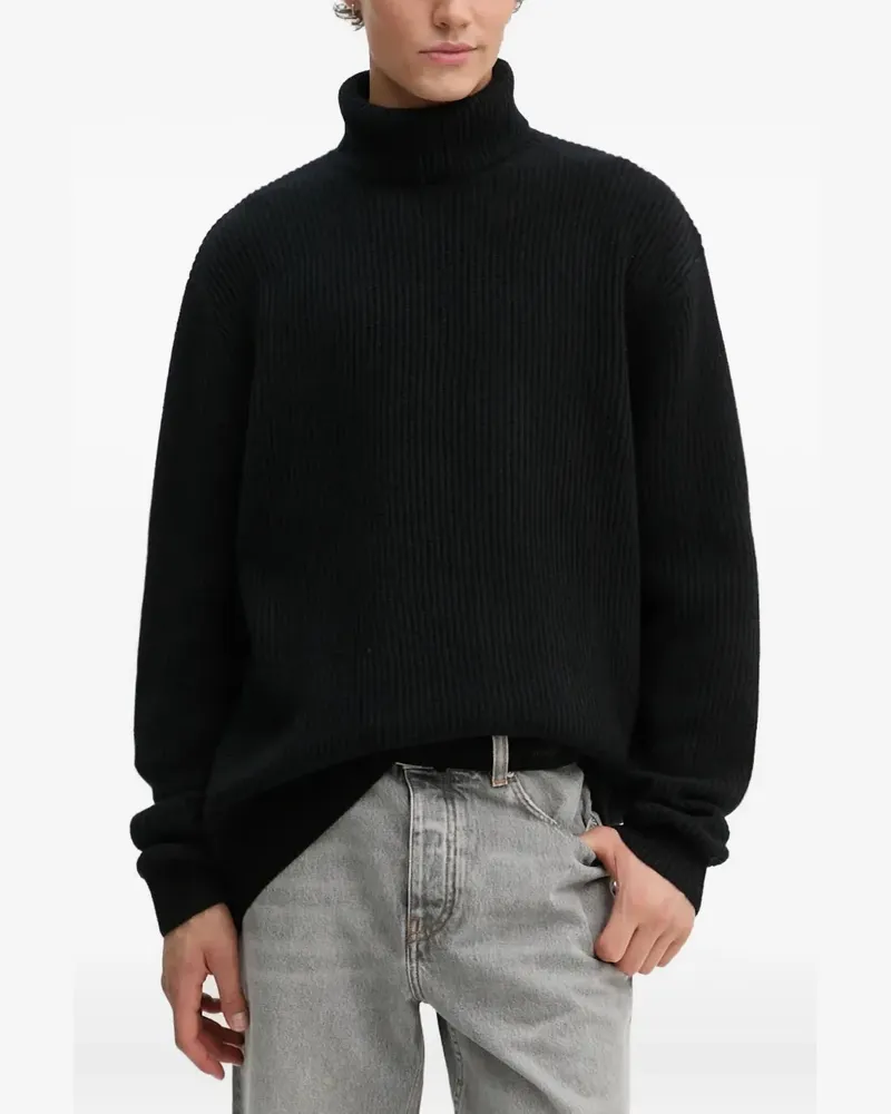 LES DEUX roll-neck sweater - Schwarz Schwarz