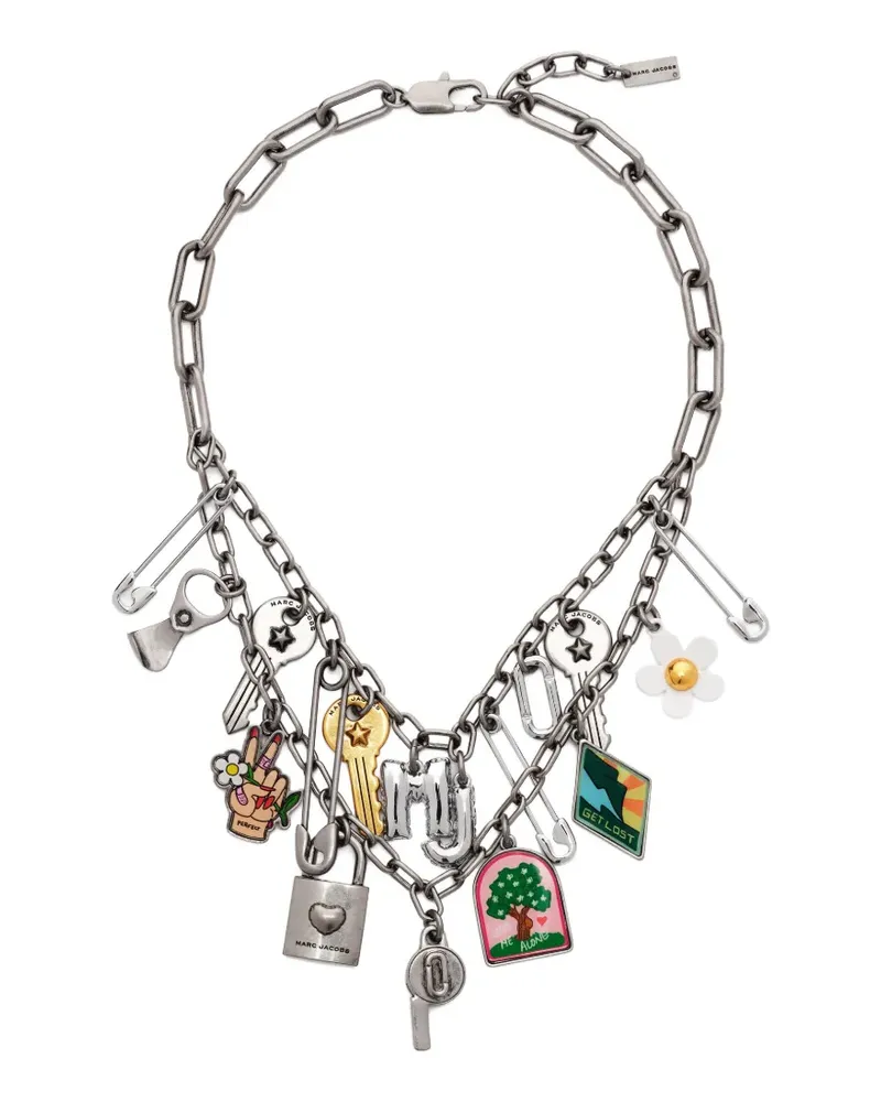Marc Jacobs The Pop Americana charm necklace - Silber Silber